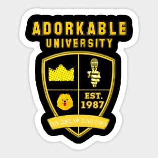 ADORKABLE UNIVERSITY Sticker